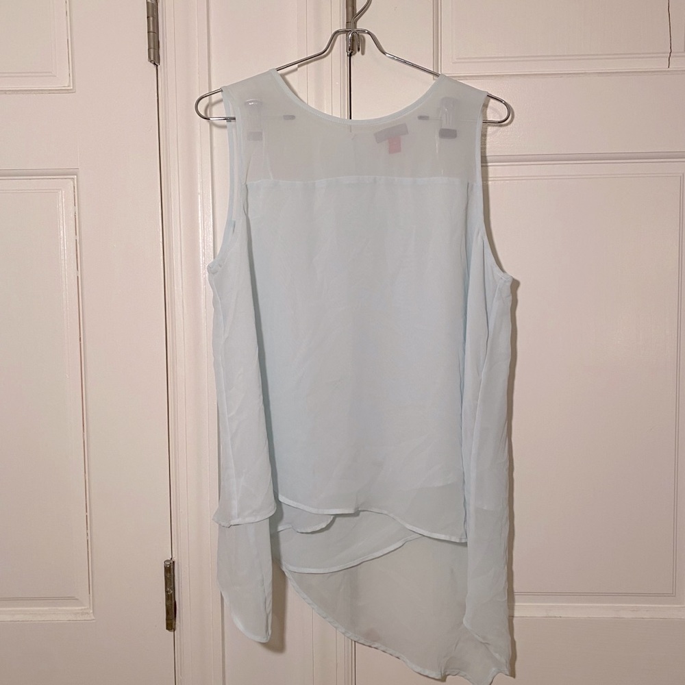 Sheer baby blue top